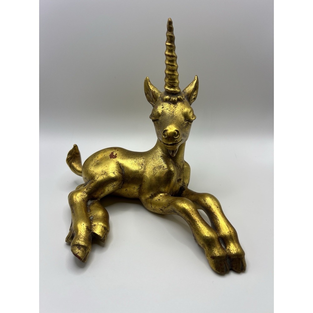 Vintage Freeman McFarlin Rutledge signed Gold Leaf Unicorn READ!